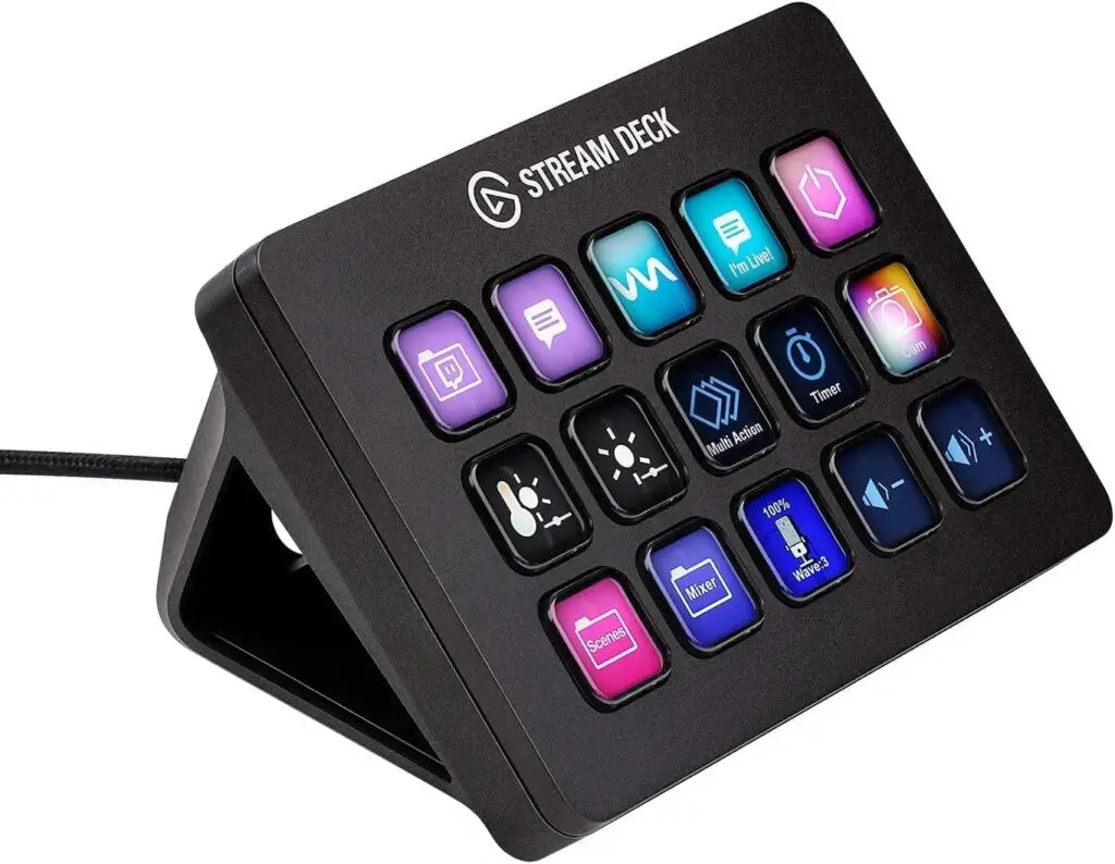 Elgato Stream Deck MK.2 – Studio Controller with Customizable LCD Keys for Content Creators and Streamers.