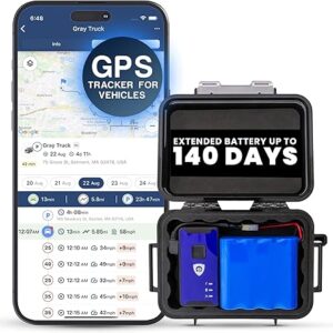 BrickHouse Security GPS Car Tracker – 140-Day Battery & Magnetic Case for Hidden Vehicle Tracking