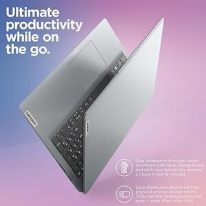 Lenovo IdeaPad 1 15.6" Laptop – 32GB RAM, 1TB SSD, Intel Dual-Core, Windows 11 Pro
