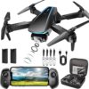 1080P Drone with Camera – Foldable HD Drone with 2 Batteries & Carrying Case