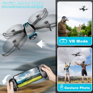 1080P Drone with Camera – Foldable HD Drone with 2 Batteries & Carrying Case