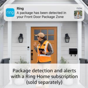 Ring Battery Doorbell 2024 | Head-to-Toe HD Video, Live View, Two-Way Talk, Motion Detection & Alerts | Built-in Rechargeable Battery, Color Night Vision | Easy Install | Works with Alexa